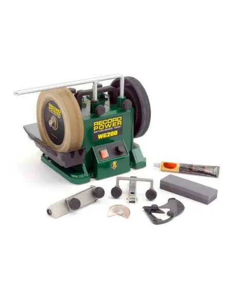 Wet stone sharpening system Record power WG200 🪚 Premium Woodworking Equipment | JetTools.bg