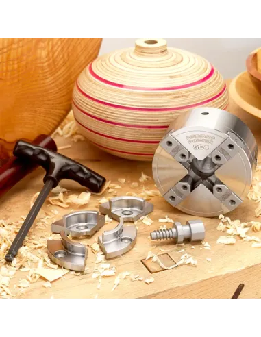 SC4 Geared Scroll Chuck Package 🪚 Premium Woodworking Equipment | JetTools.bg