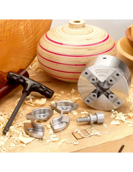 SC4 Geared Scroll Chuck Package 🪚 Premium Woodworking Equipment | JetTools.bg