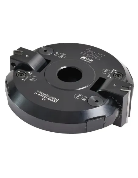 IGM F607 Adjustable Chamfering Cutter Head +-90° MAN - D160x50 d30 Z2 ALU