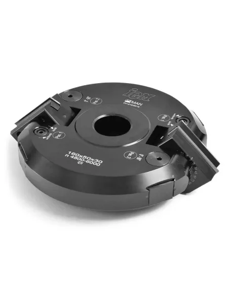 IGM F607 Adjustable Chamfering Cutter Head +-90° MAN - D160x50 d30 Z2 ALU