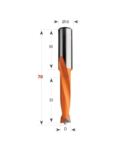 Dowel Drill 311 S10 L70 HW