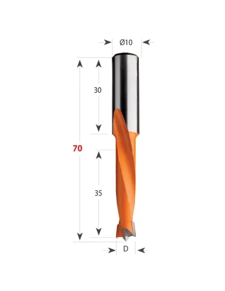 Dowel Drill 311 S10 L70 HW