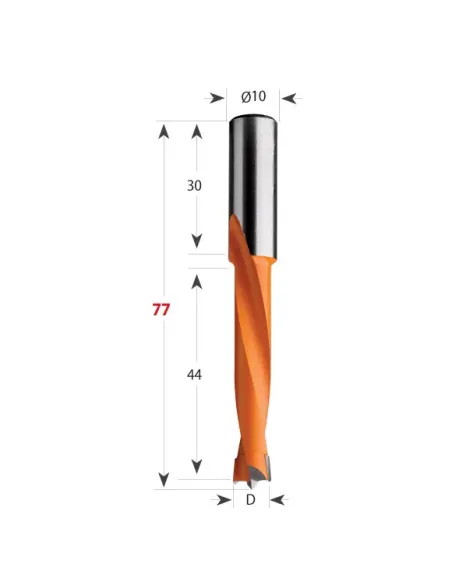 Dowel Drill 362 S10 L77 HW