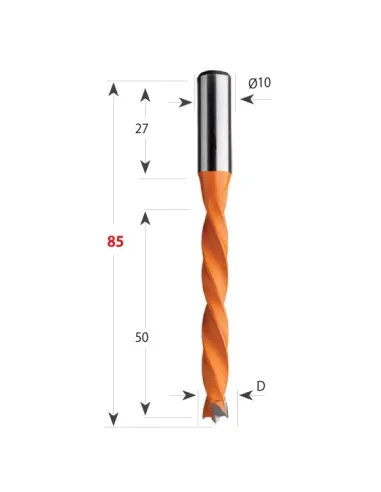 Dowel Drill 373 S10 L85 HW