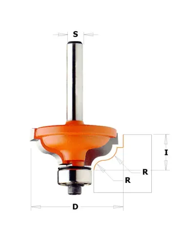 Ogee with Fillet Bit