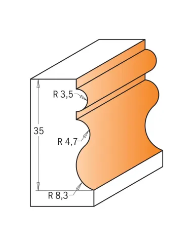 Moulding Bit, Bearing fitted