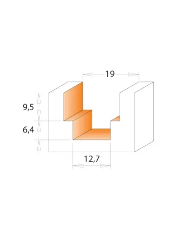 Stepped Rebate Router Bit