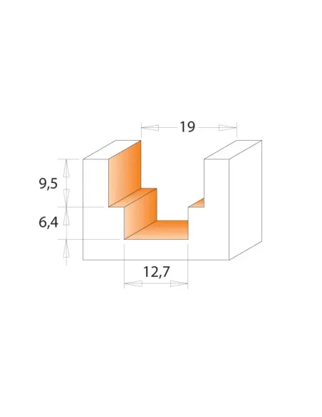 Stepped Rebate Router Bit