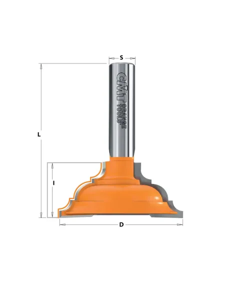 CMT C967 Moulding Bit - D58x25,4 S12 HW