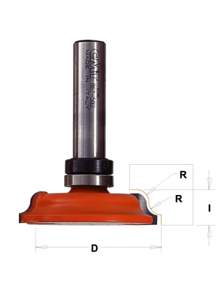Inverted Roman Ogee Profile, Bearing fitted