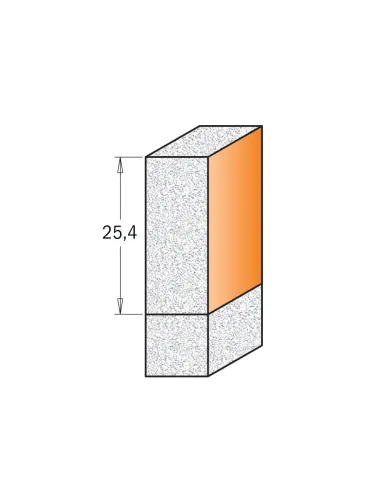 CMT C980.57 Solid Surface Sink and Trim Bit with Bearing for CORIAN - D19,05x25,4 L78 S12