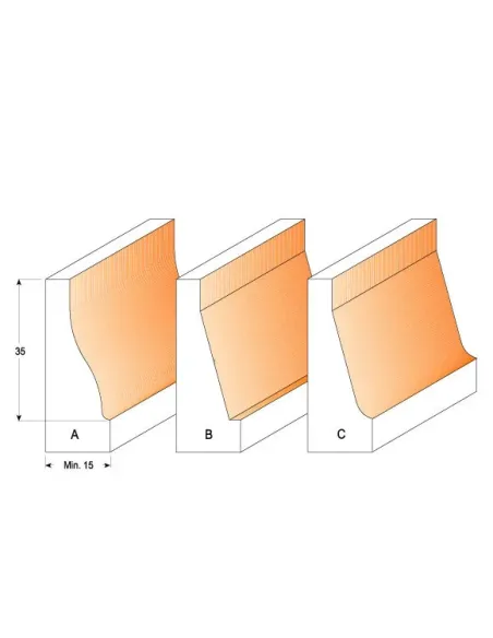 Vertical raised panel Bit