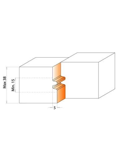 CMT Reverse Glue Joint Cutter Head MAN