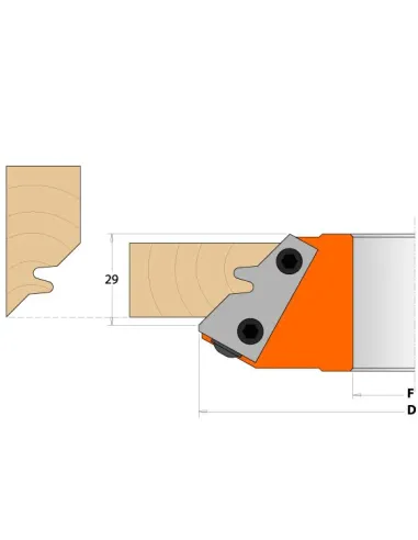 CMT 45° Lock Mitre Cutter Head MAN