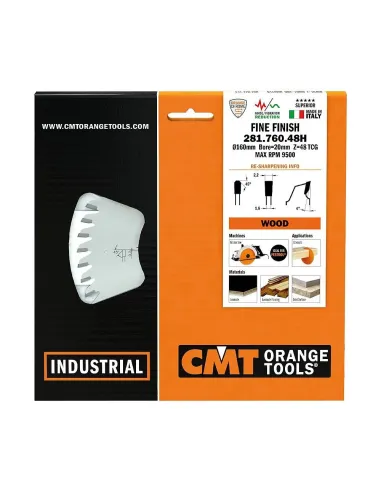 CMT CHROME Saw Blade for Laminated Board and Composites 