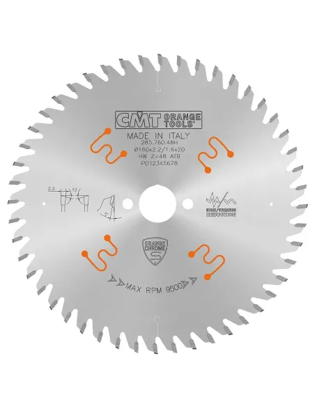 CMT CHROME Fine Finishing Saw Blade 
