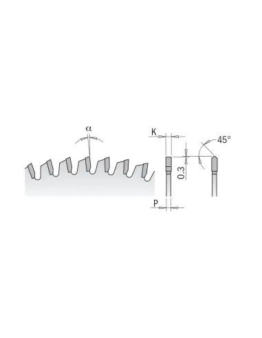 CMT Industrial Saw Blade for Laminated and Chipboard