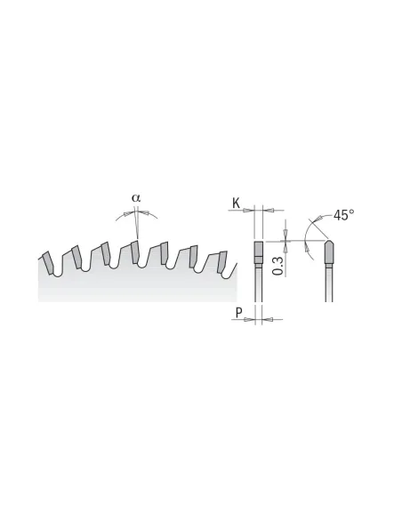 CMT Industrial Saw Blade for Laminated and Chipboard
