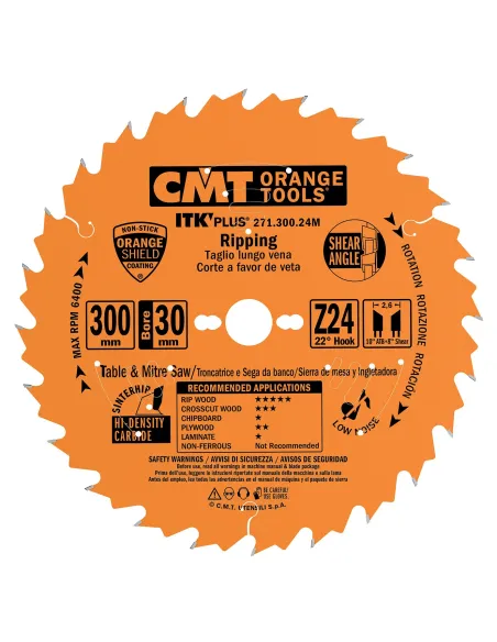 CMT ITK Ultra Thin-Kerf Universal Saw Blade
