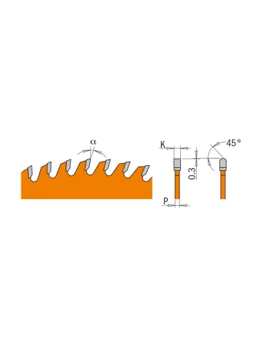 CMT Saw Blade for Non-ferrous Metal and Plastic