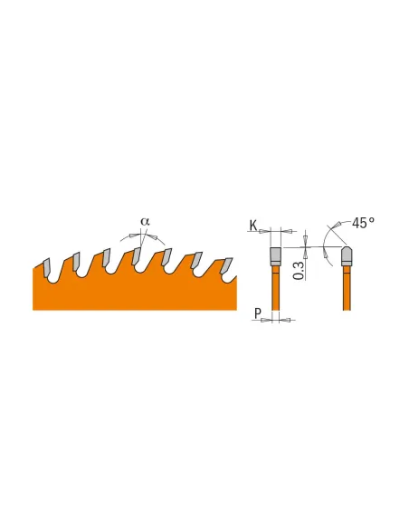 CMT Saw Blade for Non-ferrous Metal and Plastic