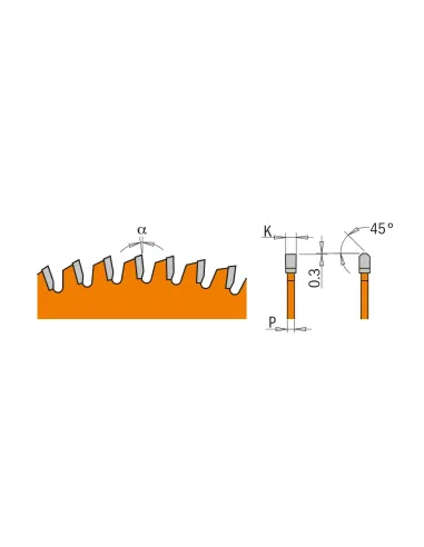 CMT Orange XTreme Saw Blade for Laminated and Chipboard 