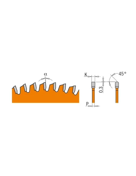 CMT Orange XTreme Saw Blade for Laminated and Chipboard 