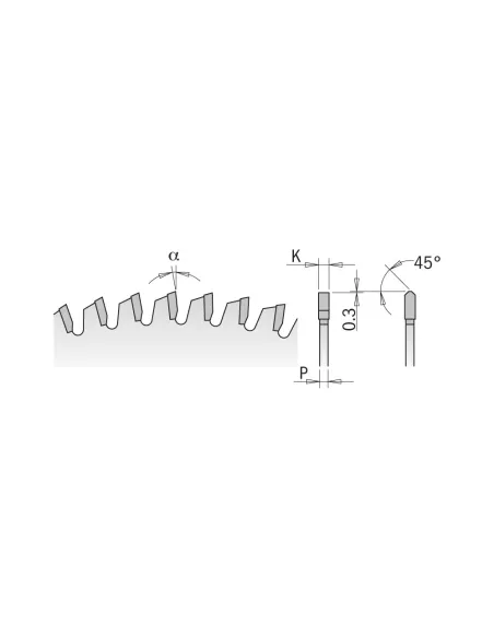 CMT Saw Blade for Non-ferrous Metal and Plastic 297