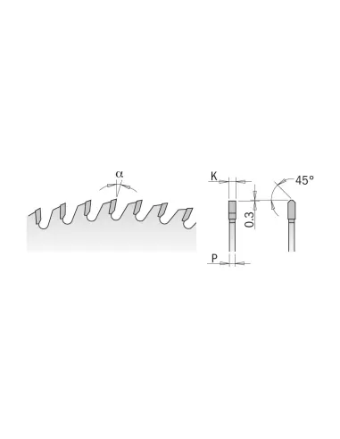 CMT Saw Blade for Non-ferrous Metal and Plastic
