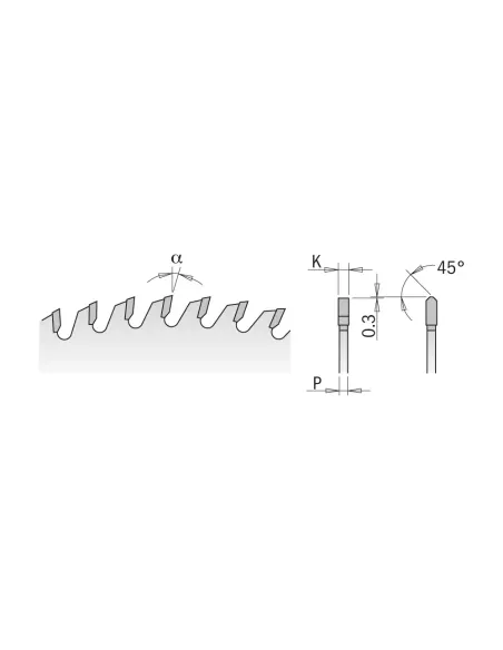 CMT Saw Blade for Non-ferrous Metal and Plastic
