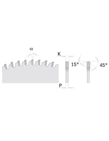 CMT Saw Blade for Laminated Flooring, PVC & Plexiglass