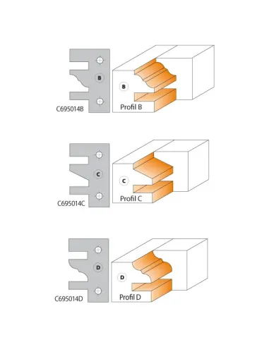CMT One Piece Rail & Stile Cutter Head MAN