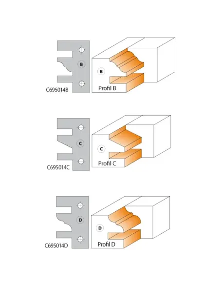 CMT One Piece Rail & Stile Cutter Head MAN