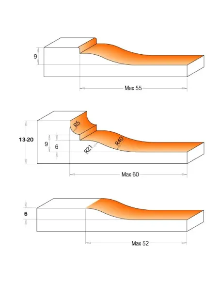 CMT Professional Raised Panel Cutter Head MAN