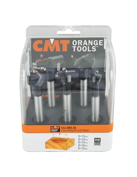 5 pc Set of Boring Bits D15-20-25-30-35 HW