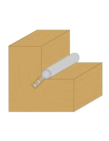 CMT C711 Bit for Window Seals - D3x8 L70 S6 HW