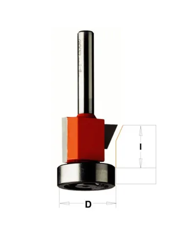 Combination Flush and Bevel Trim Bit - 25° D24,5x16 S8 HW
