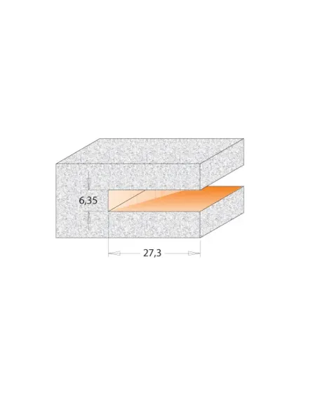 Slot Cutter - D92x6,35 H27,3 S12 mm