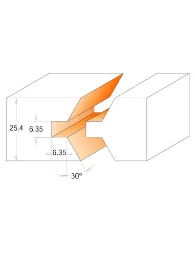 Edge Banding Bits Set - D40 I25,4 A30° S12 mm
