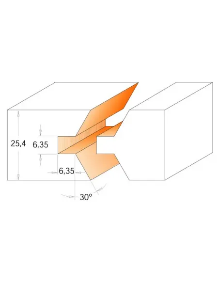 Edge Banding Bits Set - D40 I25,4 A30° S12 mm