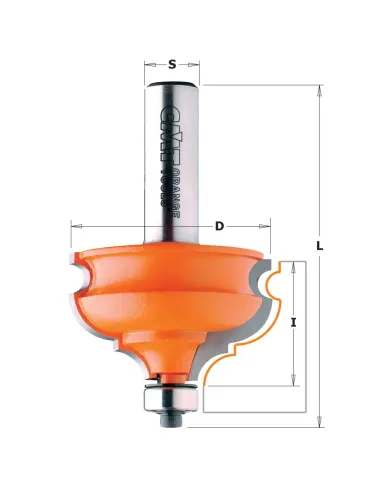 CMT C956 Molding Bit, Bearing fitted - D47,5x28,5 S12 HW