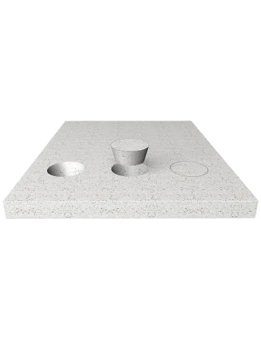 Repair Set for CORIAN, 2pcs, S12 mm,D47,5mm