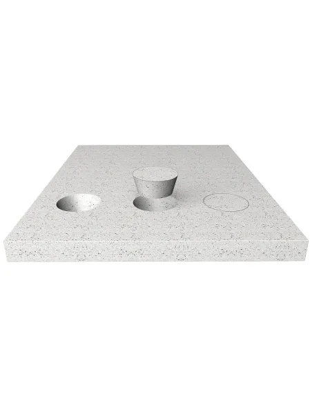 Repair Set for CORIAN, 2pcs, S12 mm,D47,5mm
