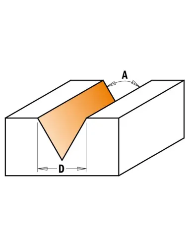 CMT V-Grooving Bit - 35° D6x9 S6 HW