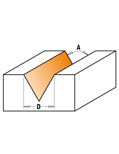 CMT V-Grooving Bit - 35° D6x9 S6 HW