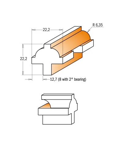 Set Bit of Partitions for Glass Door - 3pcs S8 HW