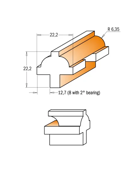 Set Bit of Partitions for Glass Door - 3pcs S8 HW