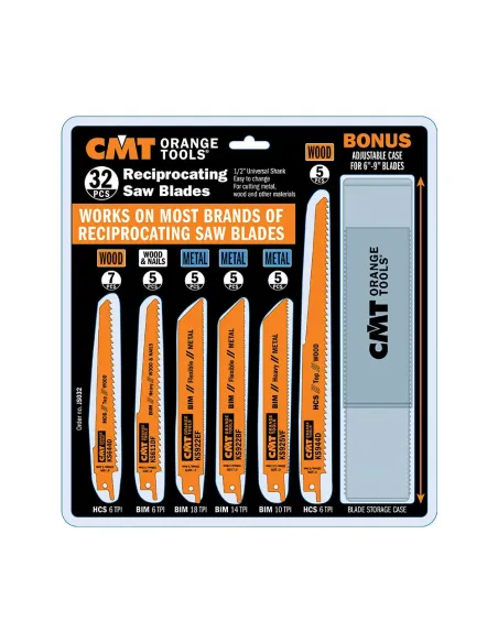 CMT Recip Saw Blades Set, 32 pcs
