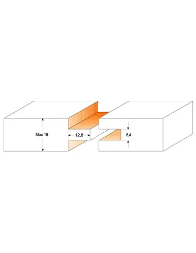 Tongue and Groove Set - D47,6x19 H12,8 S12 HW